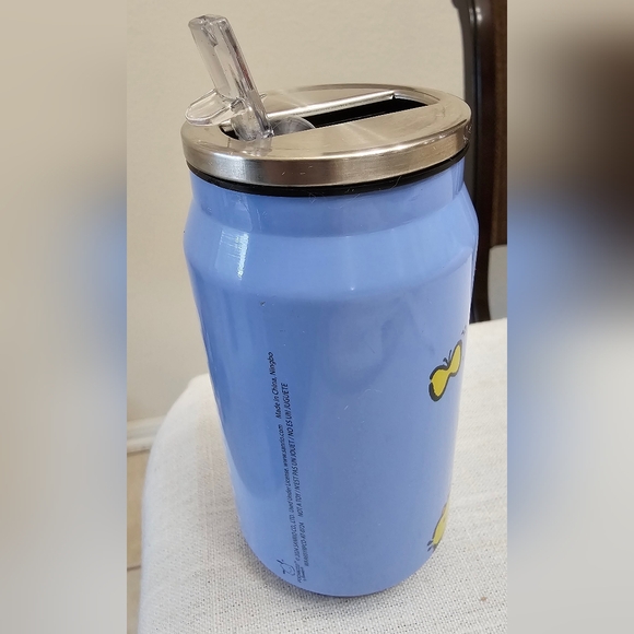 Sanrio Pochacco & Friends Blue Soda Can 10oz Water Bottle EUC - Picture 4 of 12